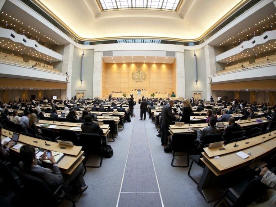 World Health Assembly chambers in Geneva