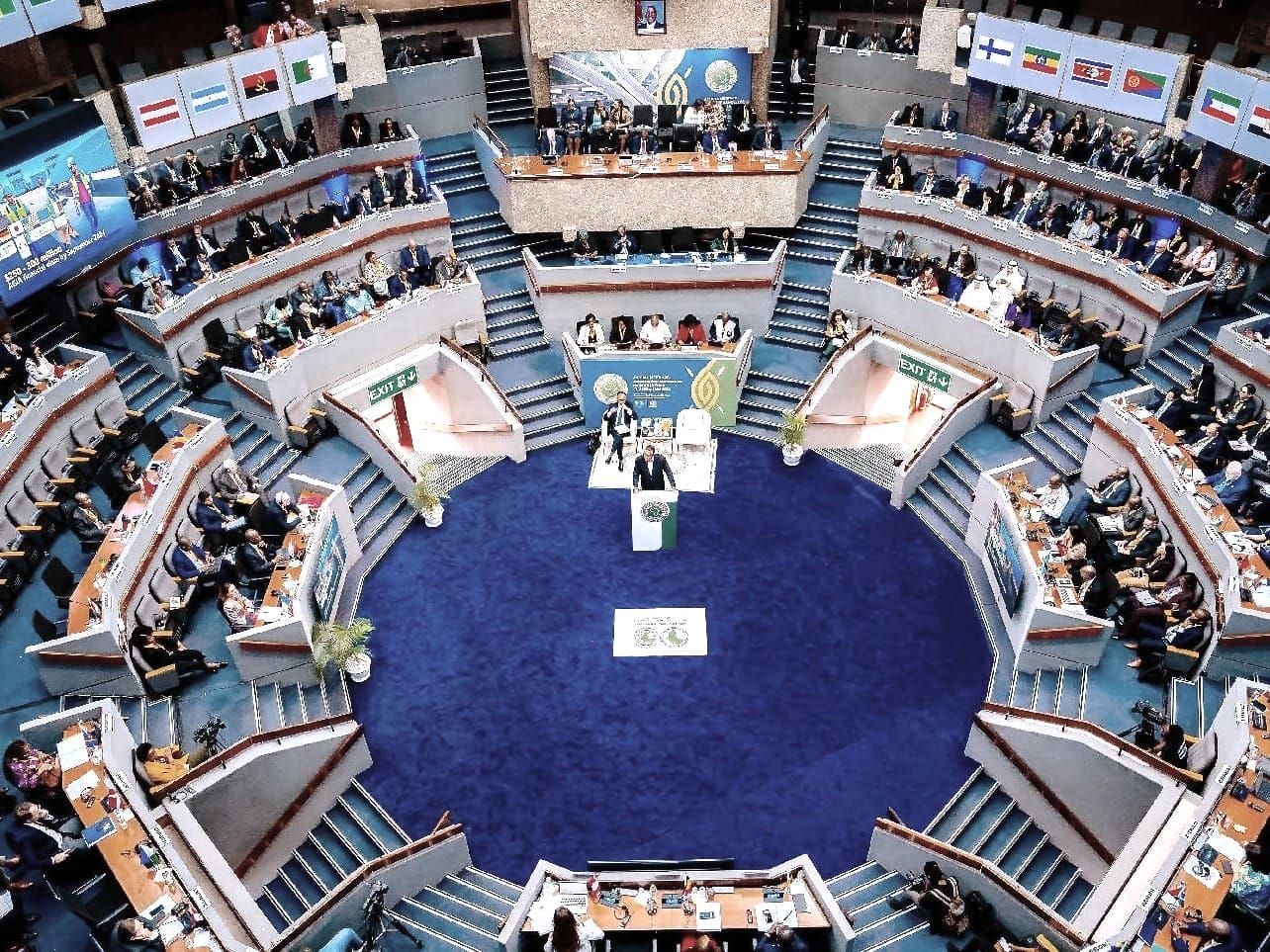 African Development Bank President Akinwumi Adesina addresses the annual meeting