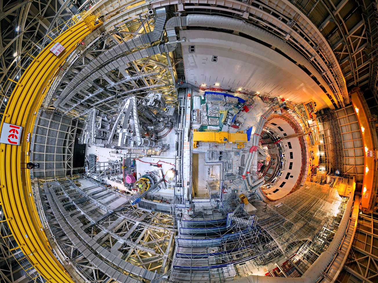 An aeriel view of ITER's experimental fusion facility