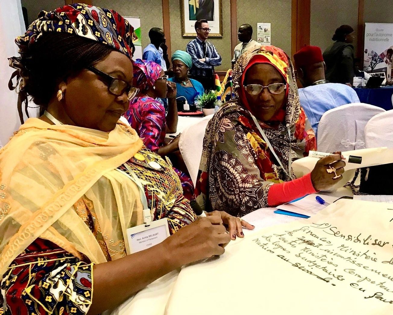 Members of Chad's parliament take part in an IPU/UNICEF seminar on investing in nutrition