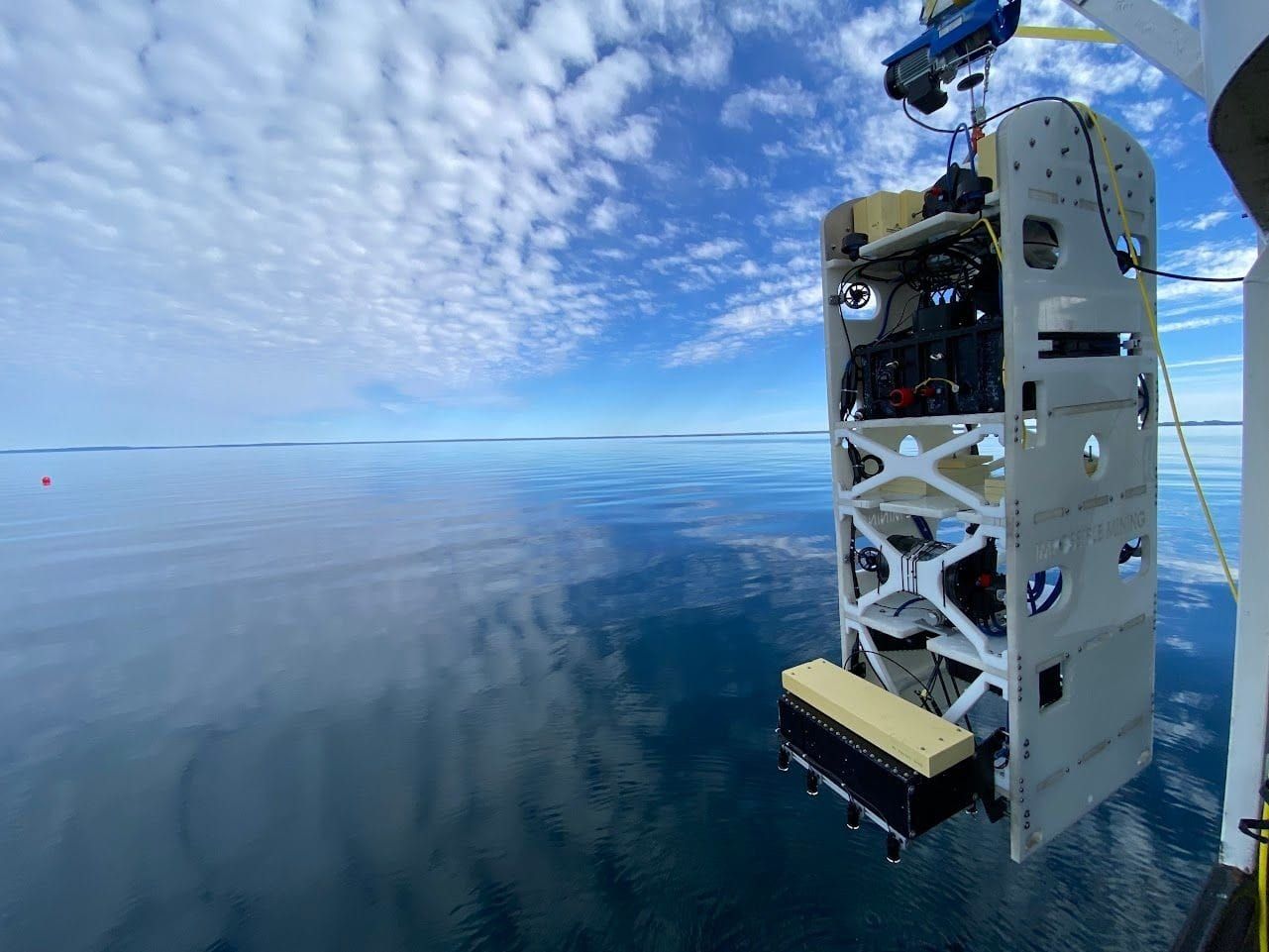 Impossible Metals conducts a demonstration of its Eureka 1 autonomous underwater vehicle.