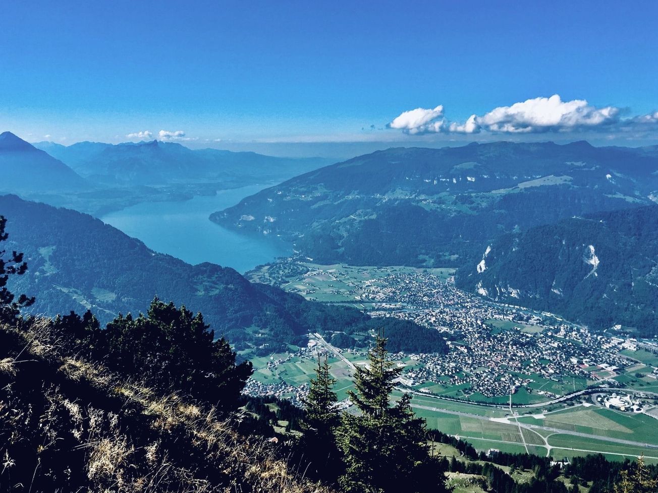 Interlaken, Switzerland seen from the Schynige Platte