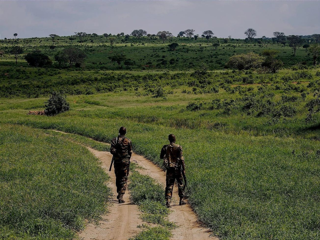 A dangerous profession: wildlife rangers patrol Kenya's Tsavo West National Park.