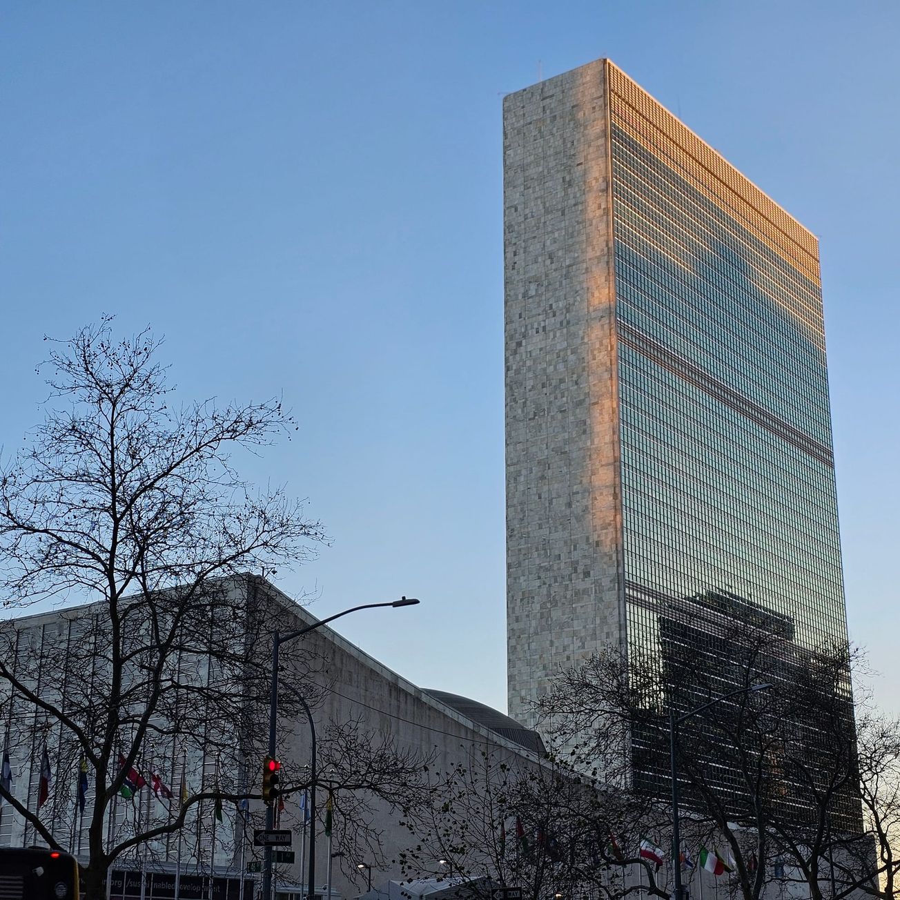 The United Nations' headquarters in New York City. 