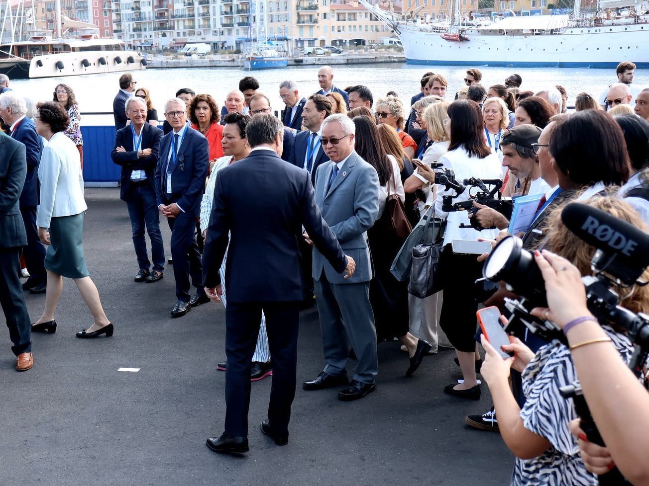 Officials gather for the U.N.-backed ocean summit hosted in Nice, France.
