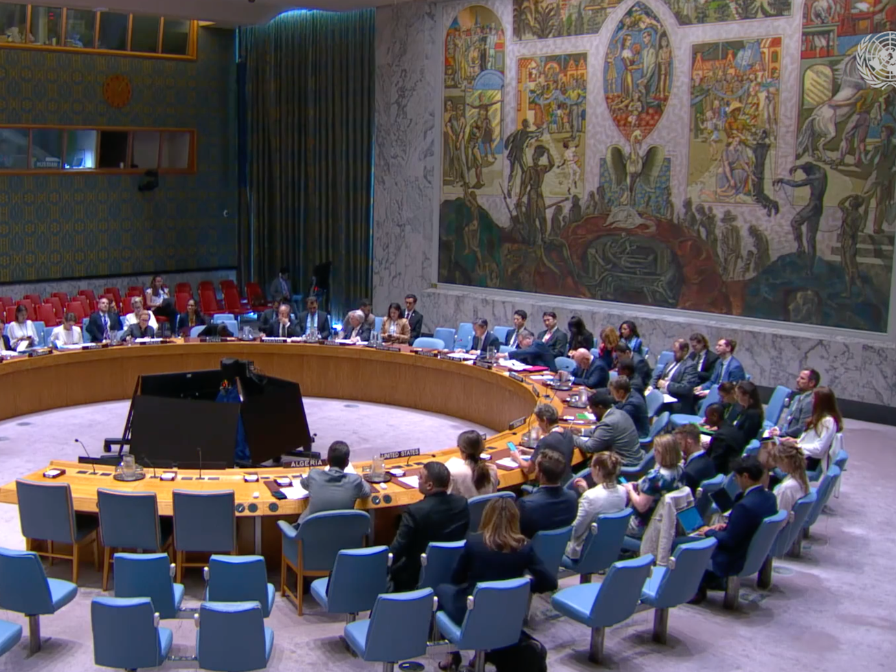 The U.S. alone opposed the U.N. Security Council ceasefire resolution.