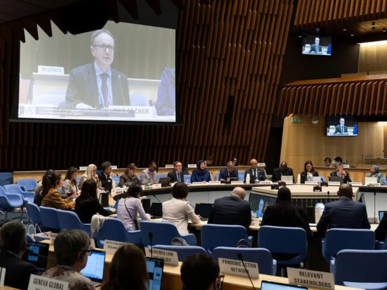 An intergovernmental working group with WHO works on the proposed pandemic treaty in early December at Geneva.