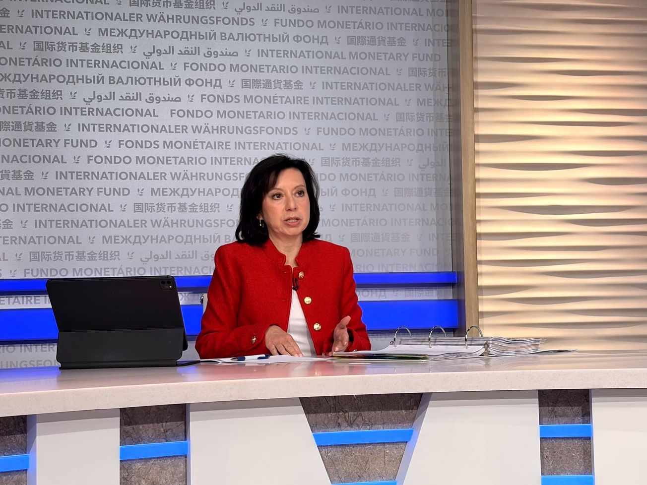 Julie Kozack, communications director for the International Monetary Fund, said Ukraine’s economy has settled into a slower growth path.