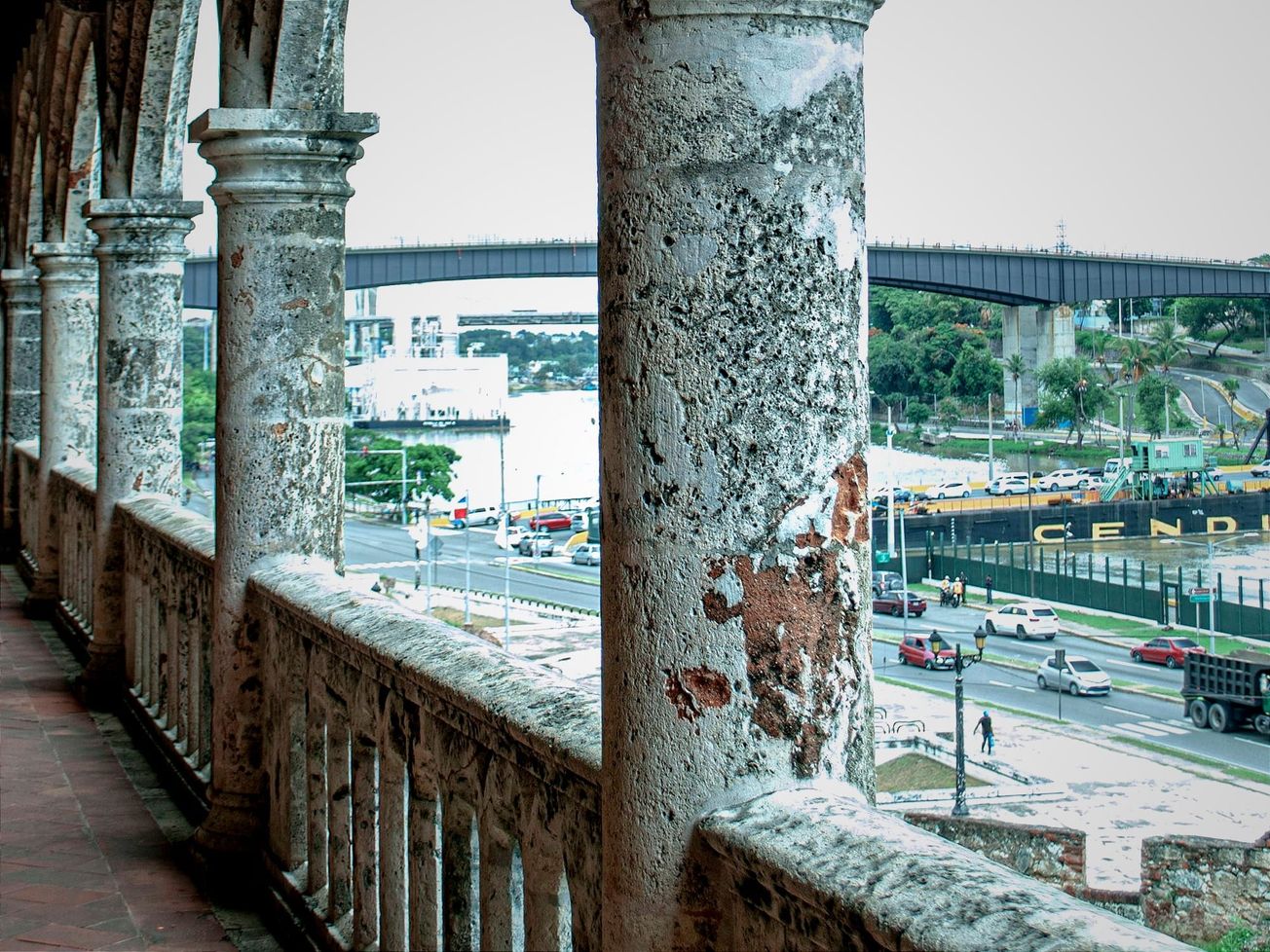 The Alcázar de Colón in Santo Domingo, Dominican Republic, is the first fortified European palace built in the Americas, constructed between 1511 and 1514.