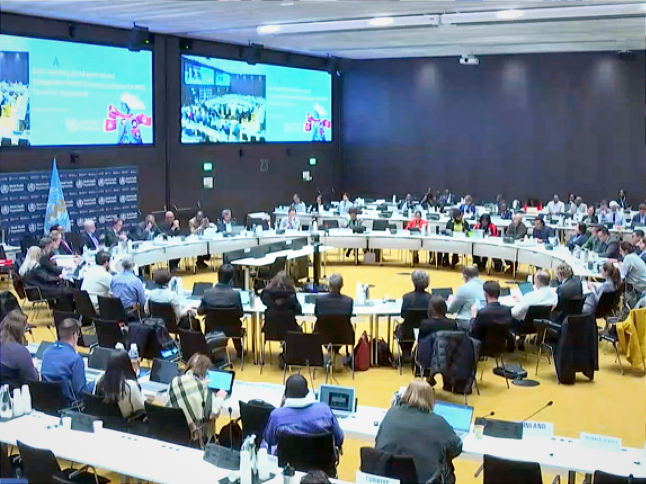 Negotiators at the Saturday night close of the latest weeklong session.