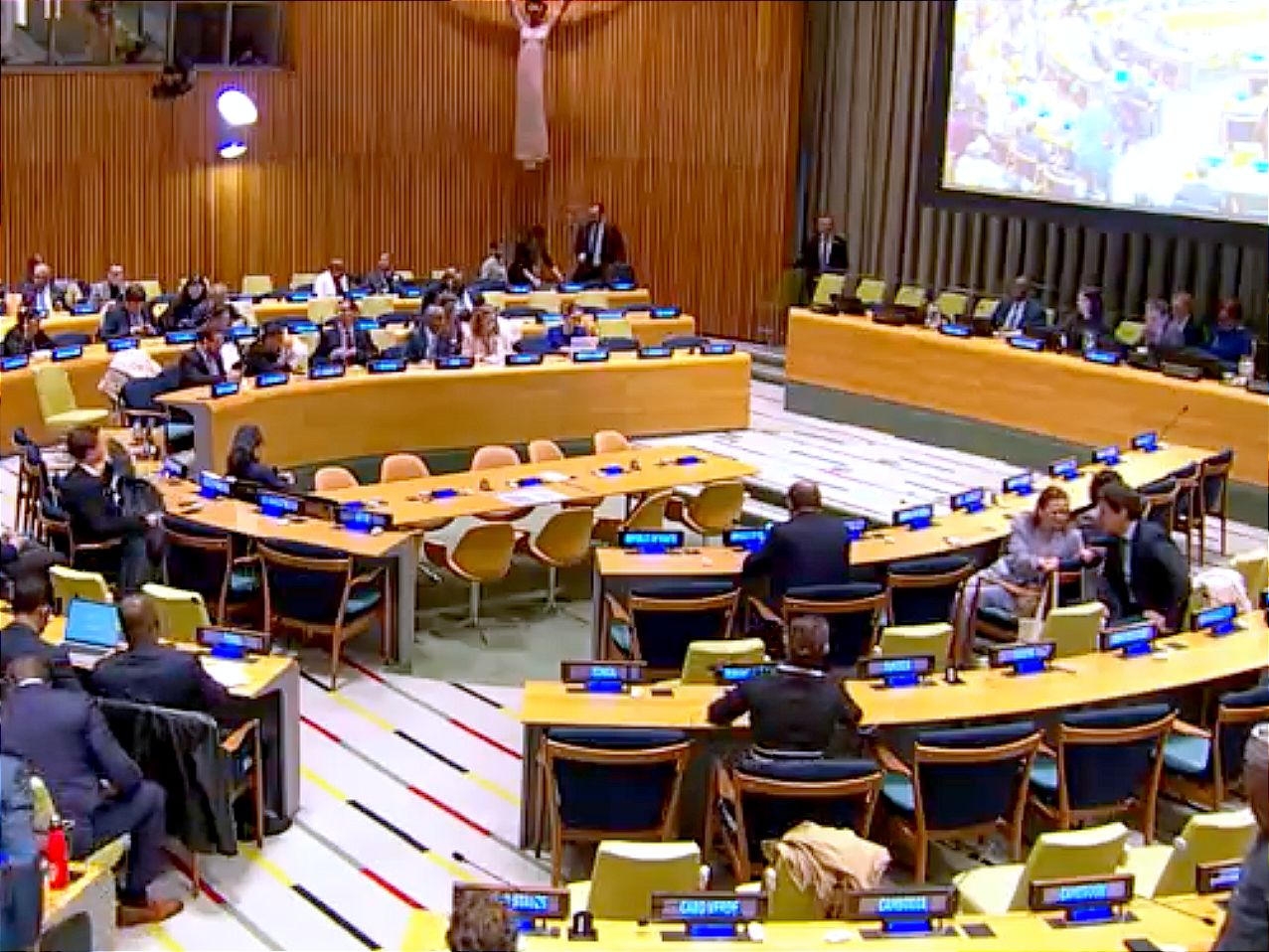 U.N. diplomats prepare to hear from former Senegalese president Macky Sall. 