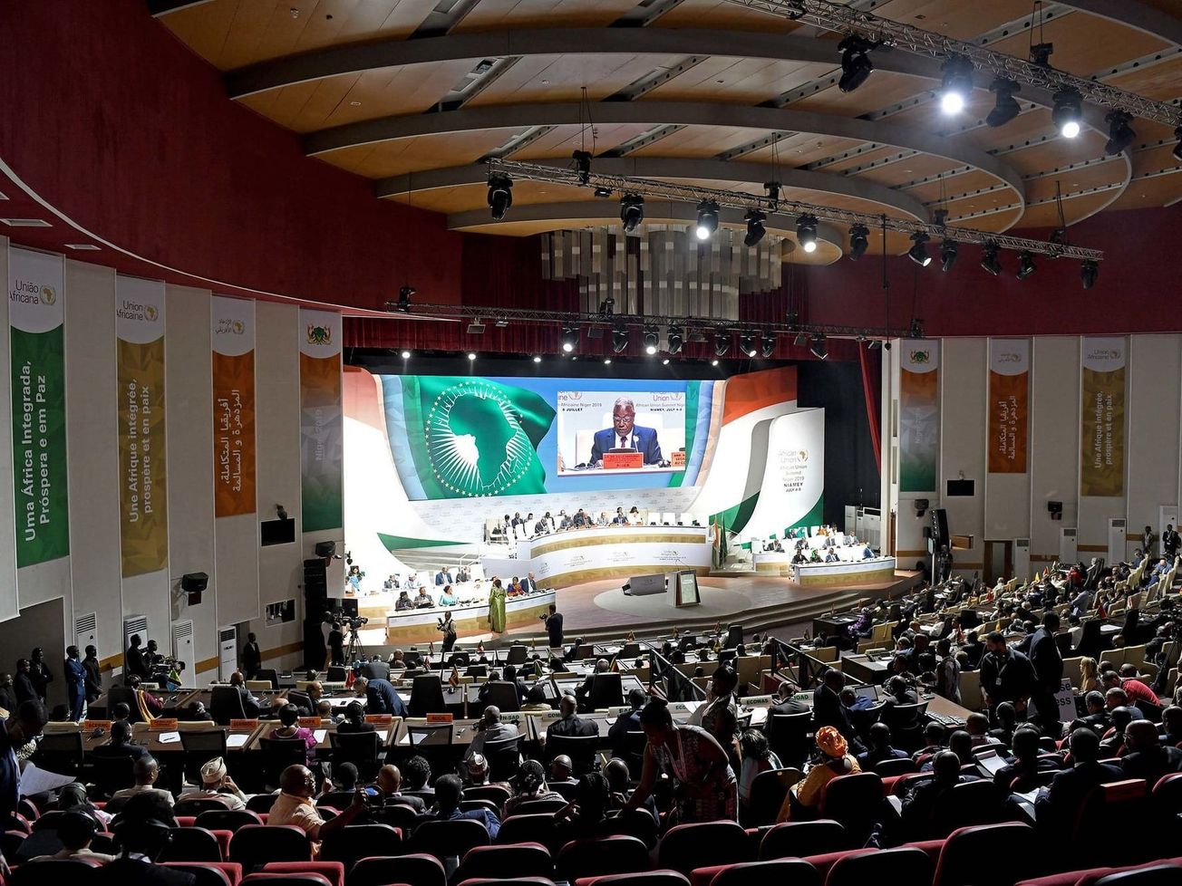 An A.U. summit in Niger's capital Niamey in 2019
