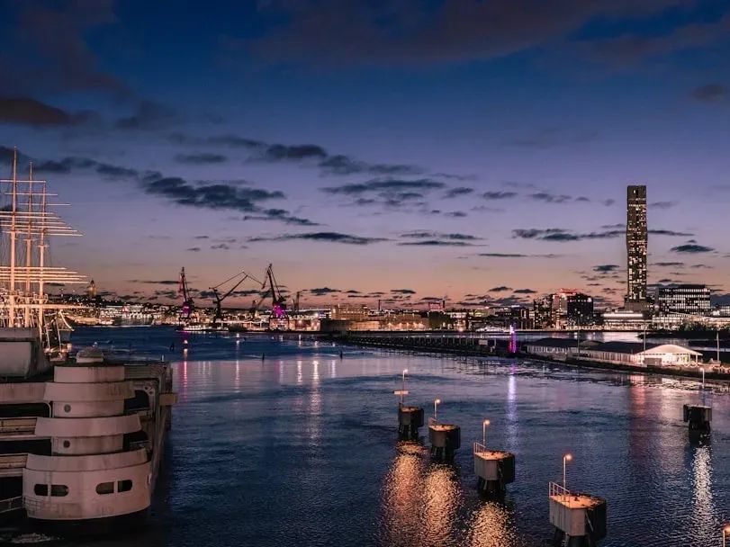 Gothenburg is a major hub for Sweden's oil and gas industry, with several key facilities and refueling options located near the Hisingsbron bridge.