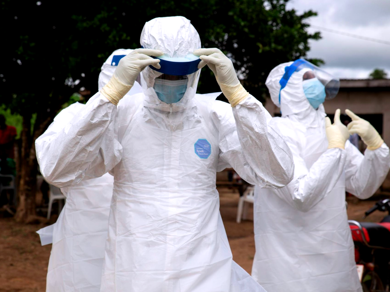 Health care workers pictured when Congo declared its 16th outbreak of Ebola virus disease in September 2025.