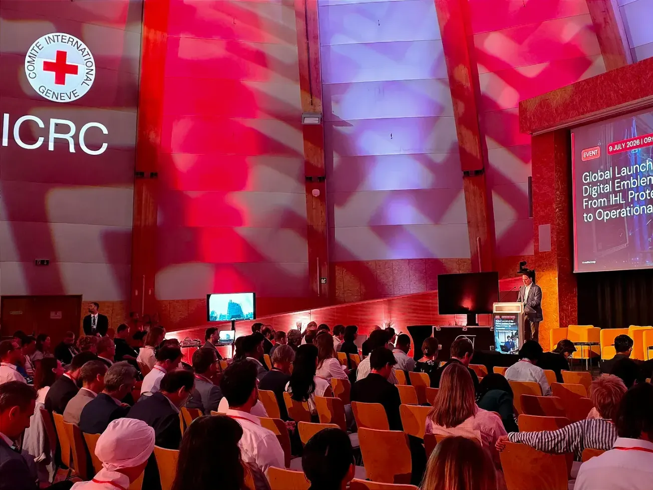 The ICRC launches the second phase second phase of its Digital Emblem Project at CERN on July 9, 2026. 
