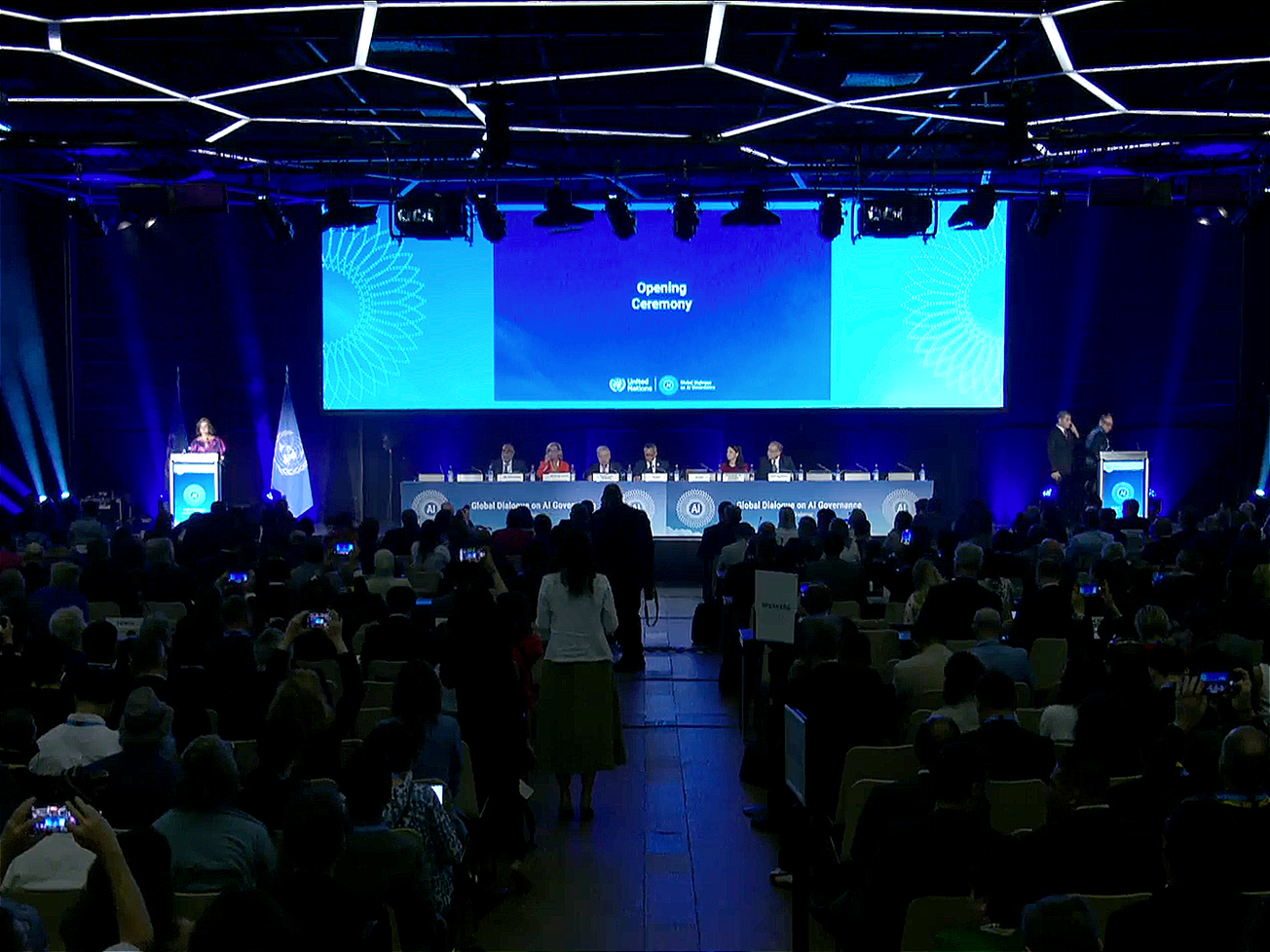 The first U.N. governance panel on artificial intelligence opens its meeting in Geneva. 