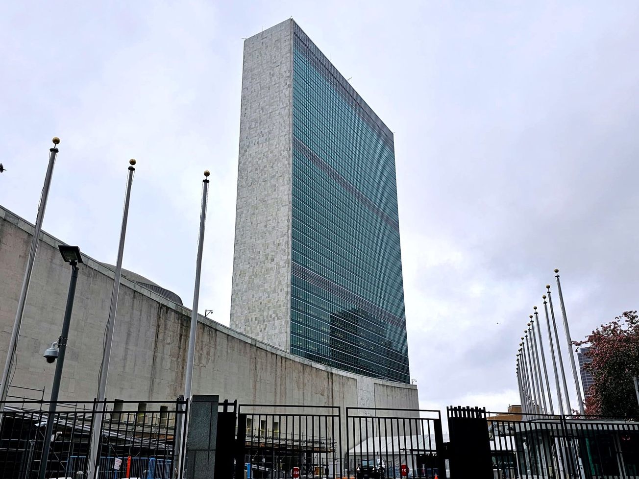 The United Nations headquarters is pictured in New York on on April 11, 2024.