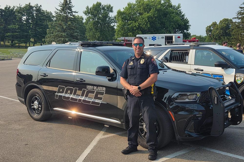 New Glarus Police Attend National Night Out