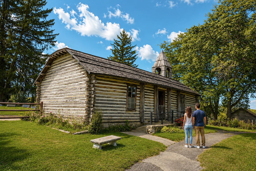 Swiss Historical Village Church Service and Ice Cream Social is Saturday