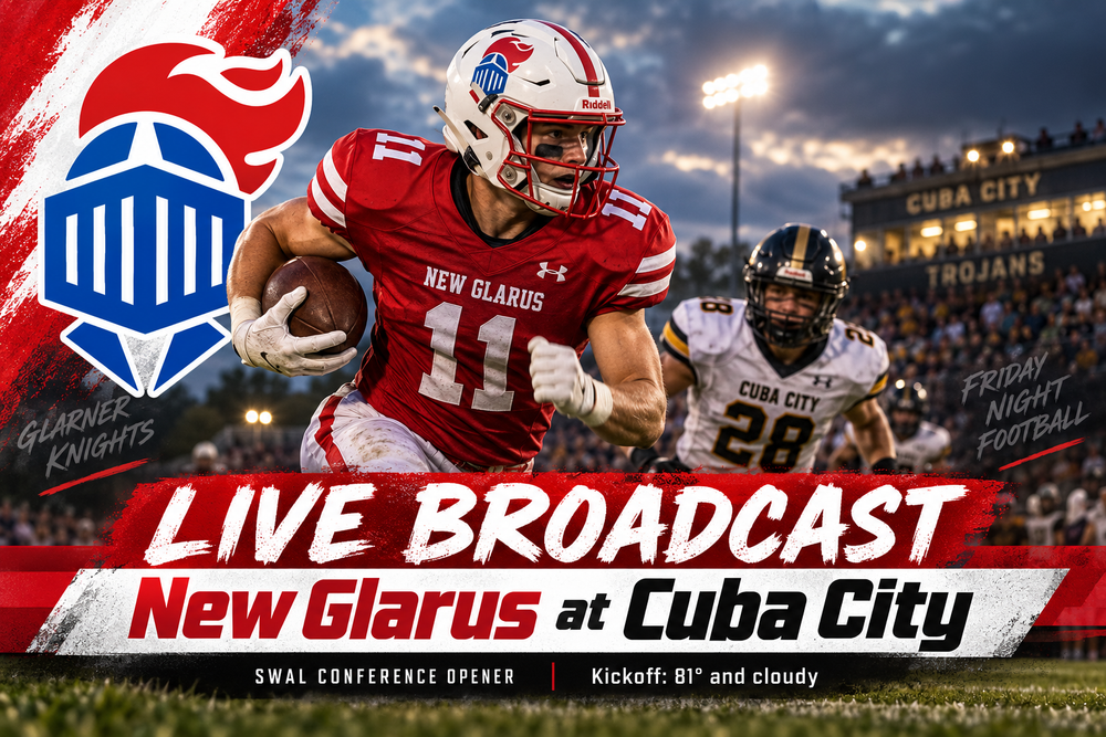 New Glarus vs. Cuba City LIVE