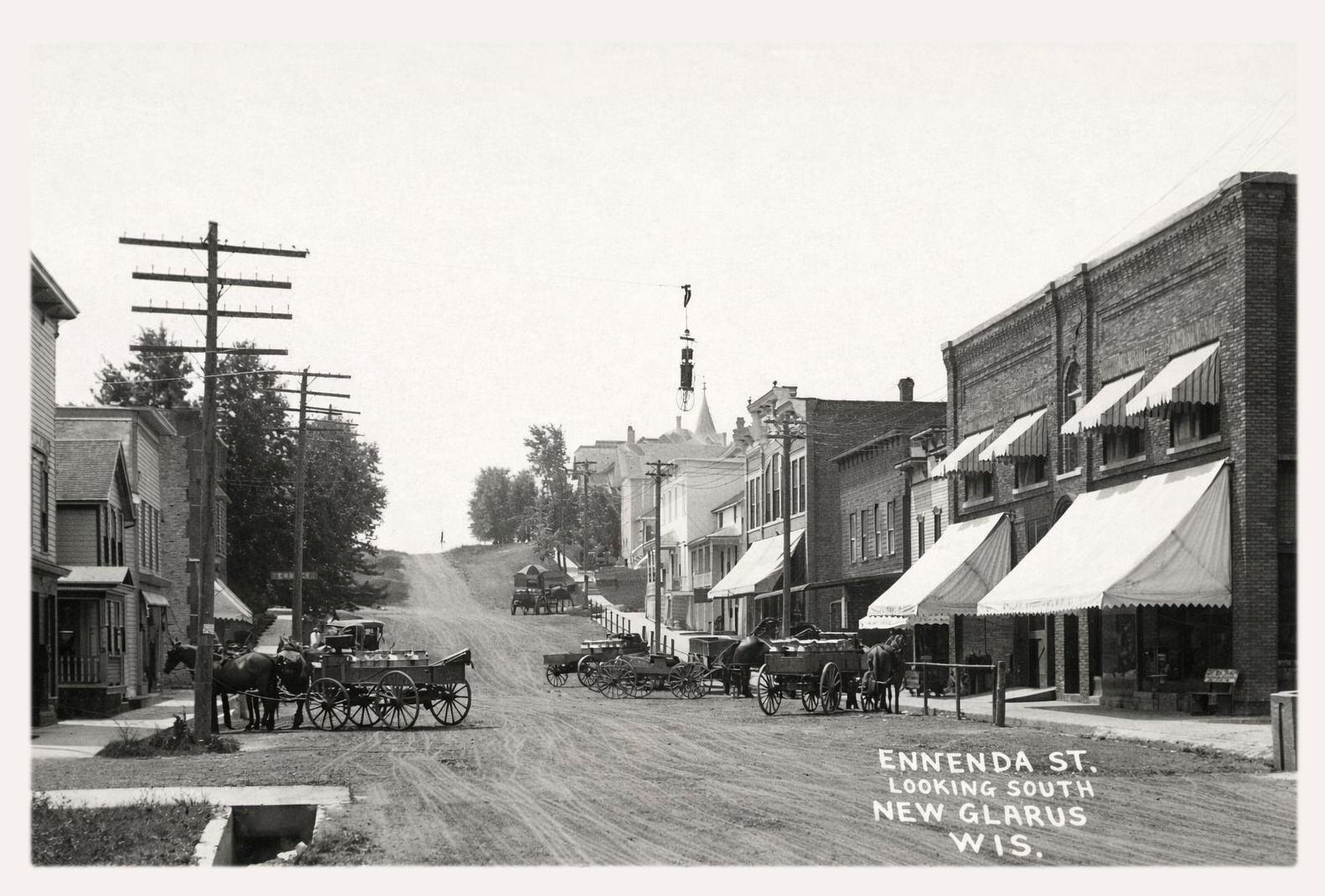 Historic Photo: 2nd Street New Glarus