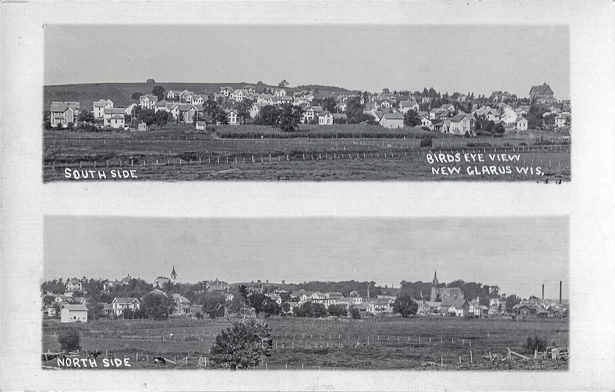 Historic Photo: Early 1900s Panoramic Photo of New Glarus
