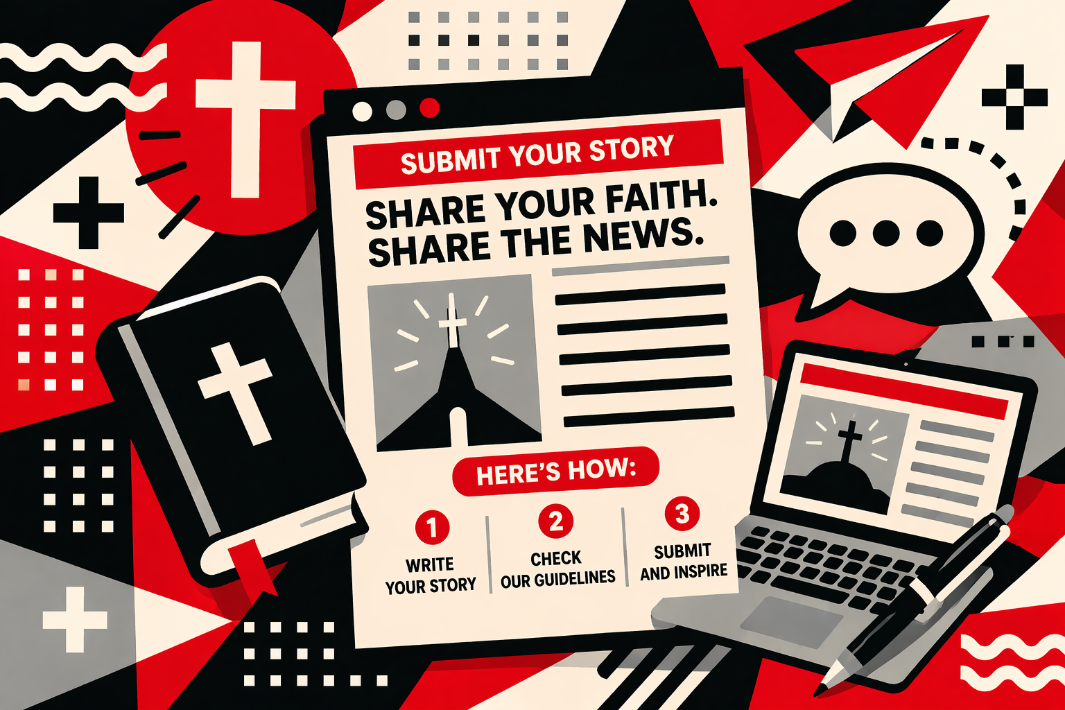 How to Share Church and Faith News with New Glarus 360