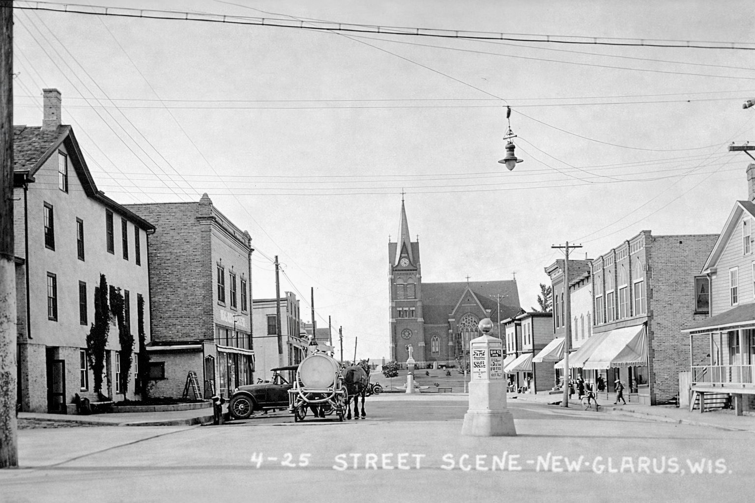 Historic Photo: Downtown New Glarus Takes Shape