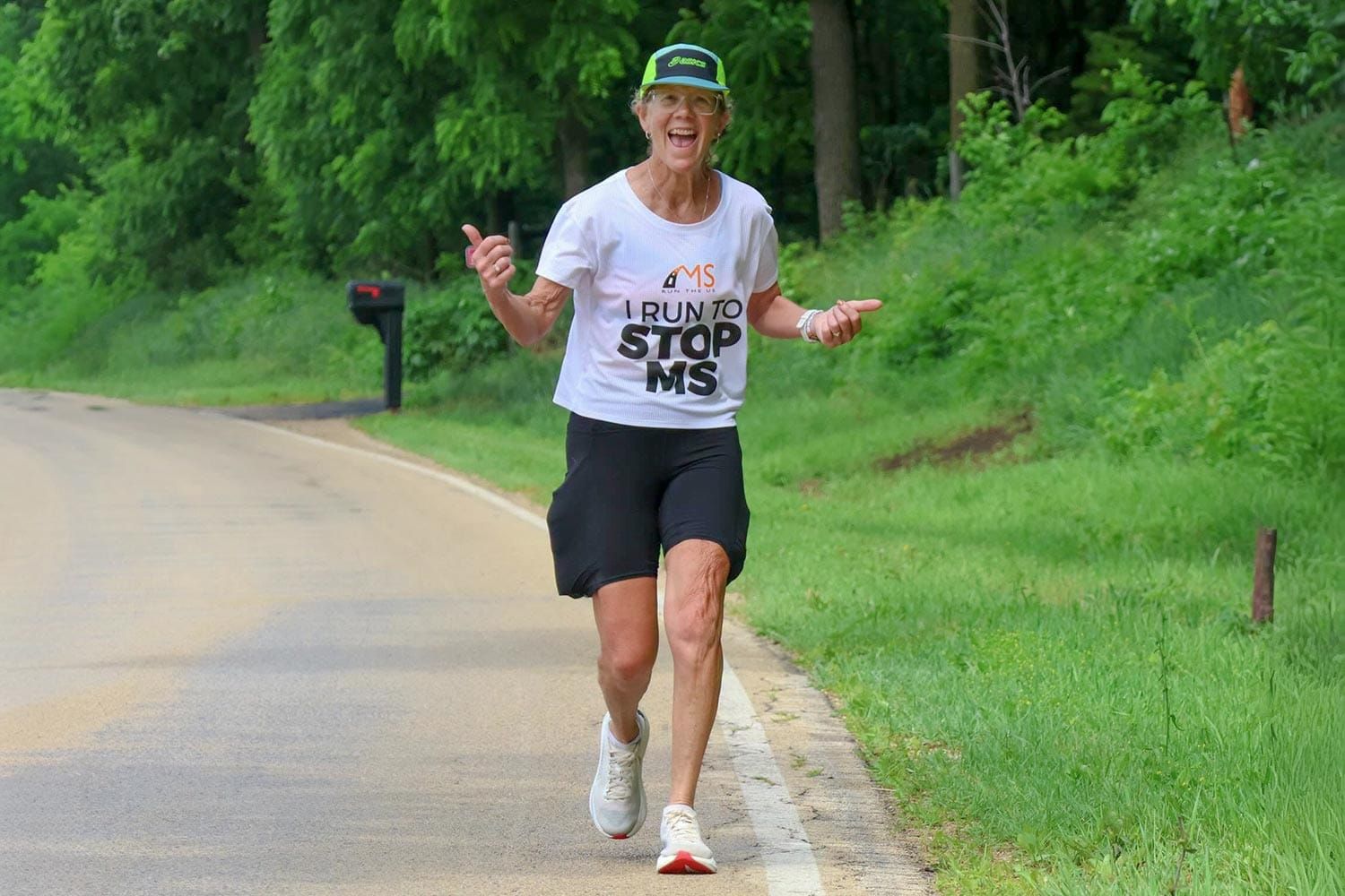 Runner Pushes Through Driving Rain to Raise Funds to Fight Multiple Sclerosis