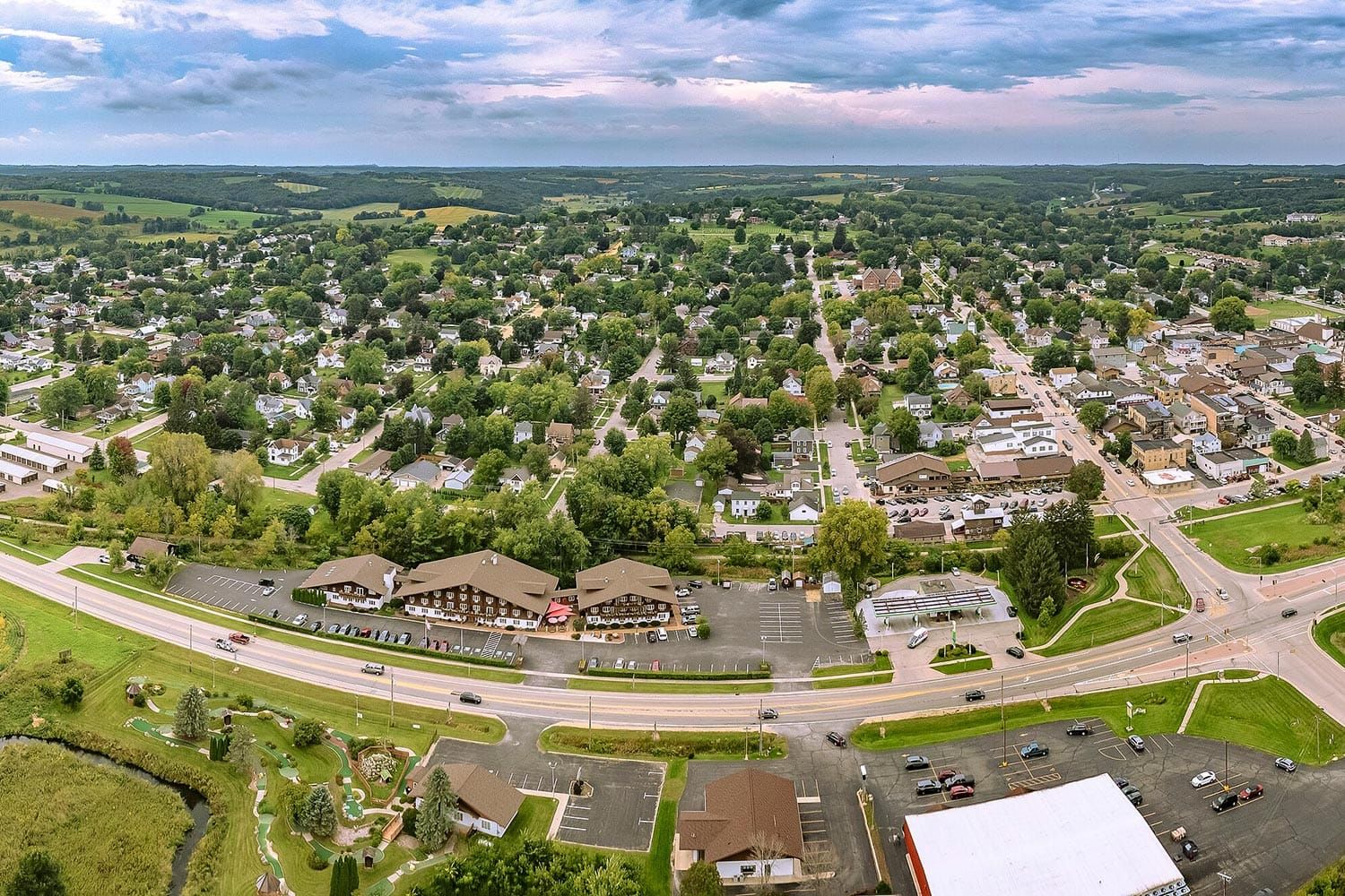 Panorama Offers a Rare Bird's-Eye View of New Glarus