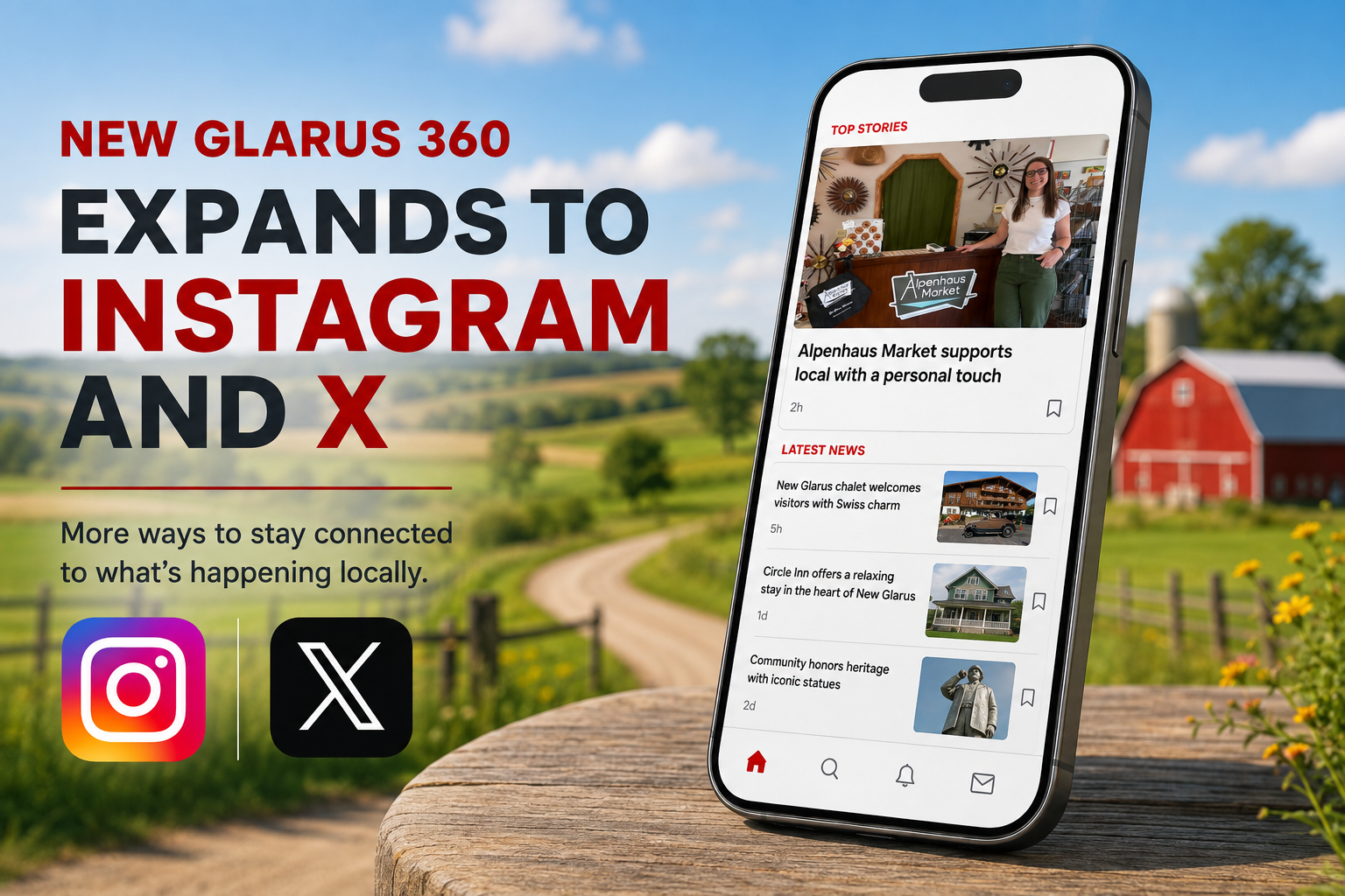 New Glarus 360 Expands to Instagram and X