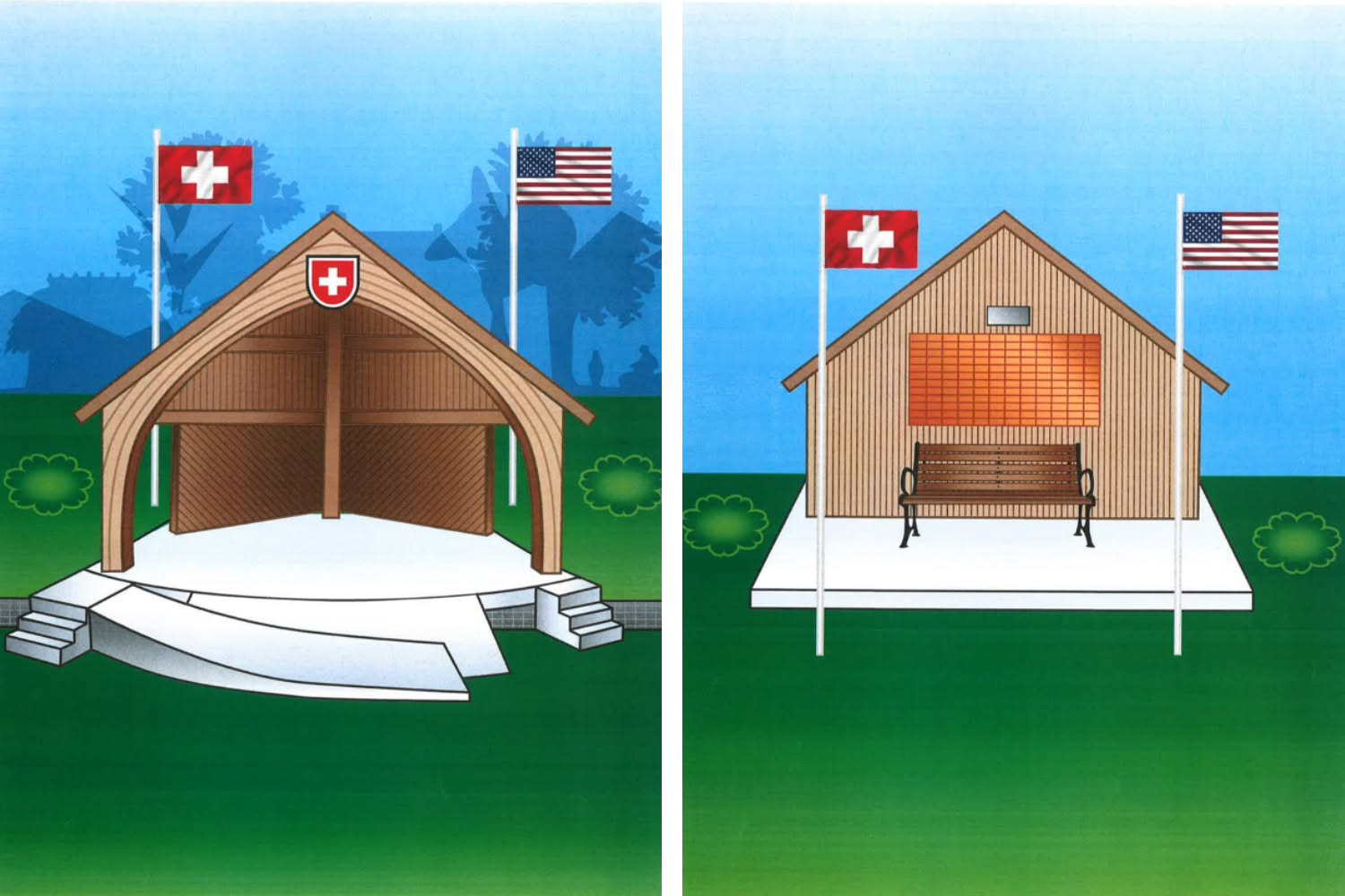 Village Board Discusses Concept Plan for Band Shell in Village Park