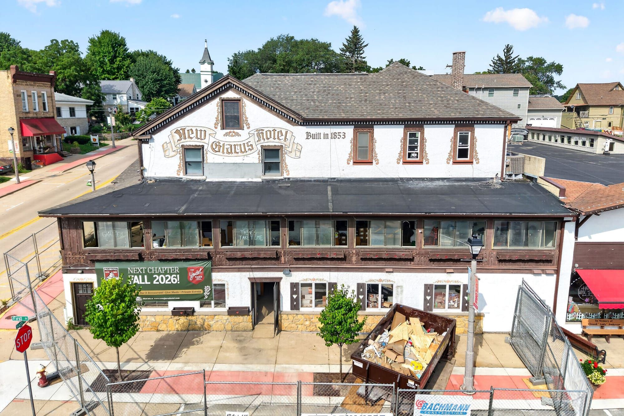 New Glarus Hotel Enters Final Stretch Toward Reopening