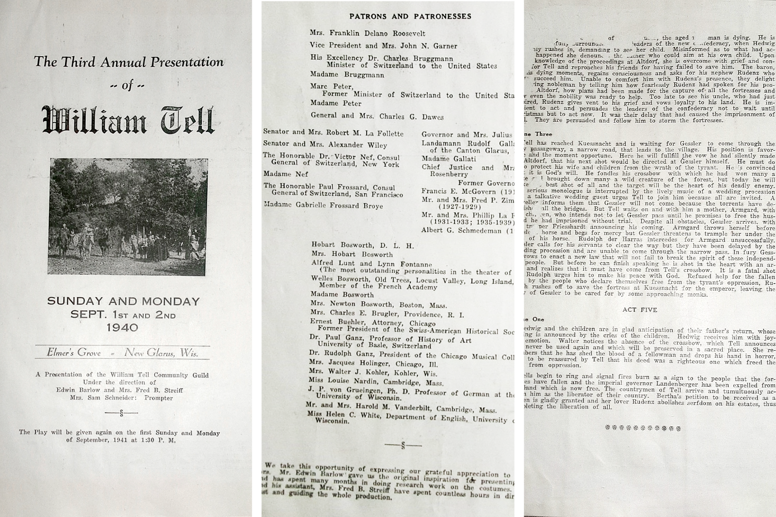 1940 William Tell Program Discovered on eBay