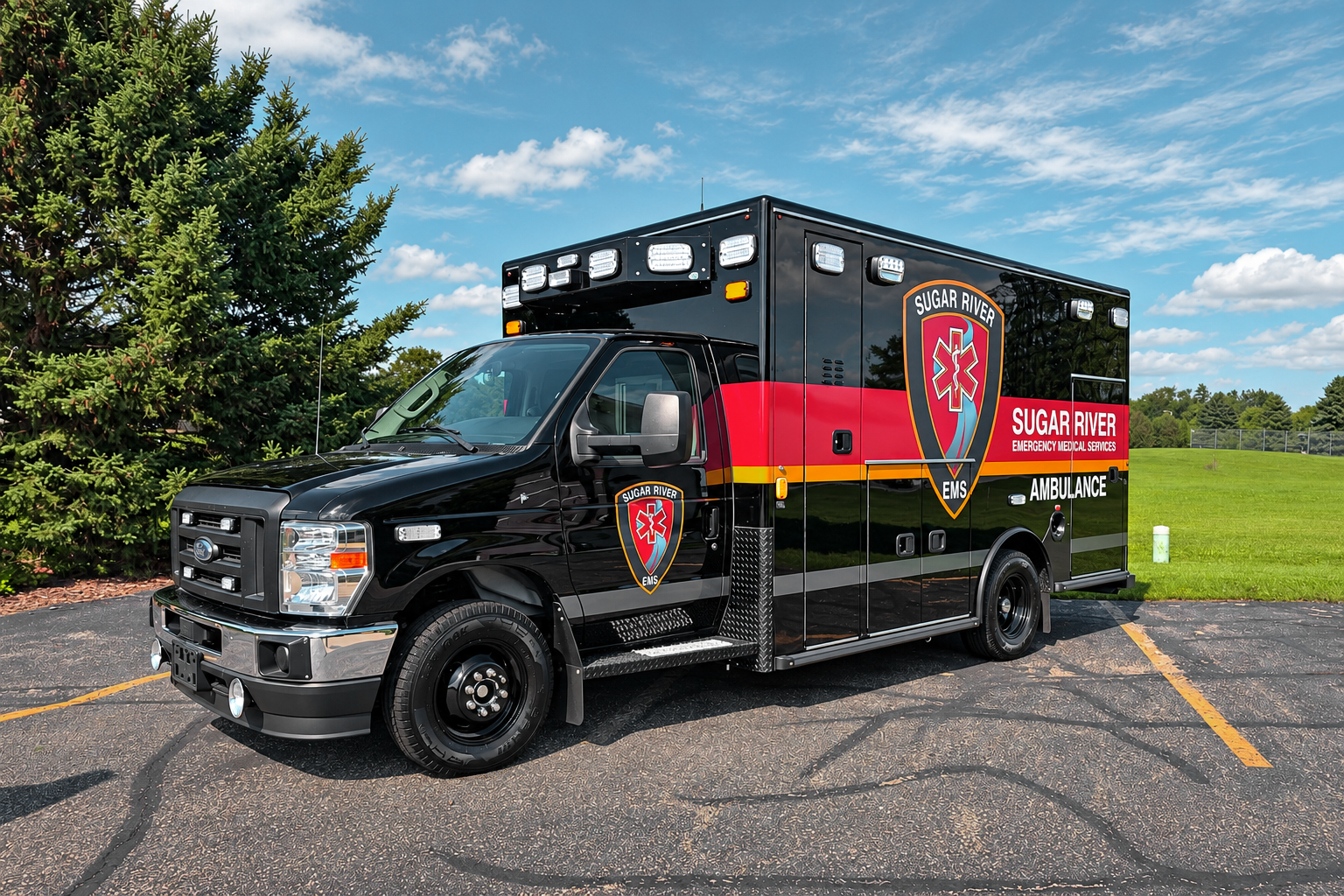 New Sugar River EMS Ambulance Headed to New Glarus