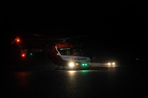 Med Flight Called After Person Jumps from Vehicle on New Year’s Eve