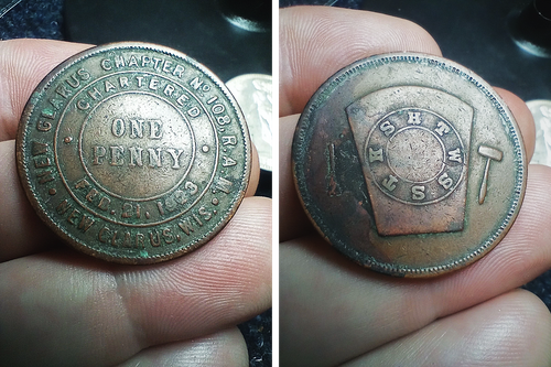 Small Piece of New Glarus Masonic History Surfaces on eBay