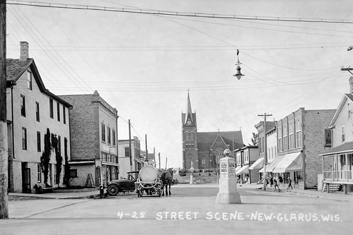 Historic Photo: Downtown New Glarus Takes Shape