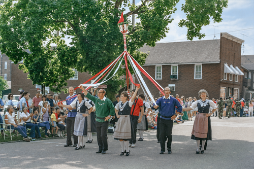Historic Photo: Swiss Dancers Bring Maypole to 1987 Parade