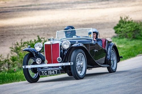 Vintage Cars Climb Kubly Road in New Glarus