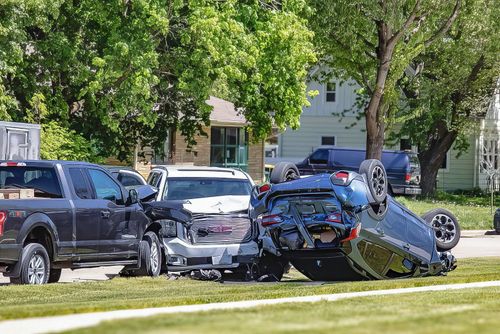 Three-Vehicle Crash in New Glarus