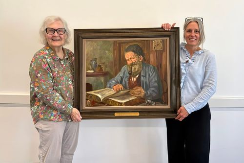 Gartmeier Painting Donated to New Glarus Library