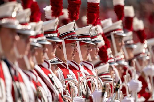 Four New Glarus Alumni March with University of Wisconsin Band