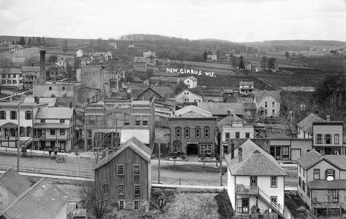 Historic Photo: Looking West on 2nd Street in Old New Glarus