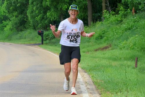 Runner Pushes Through Driving Rain to Raise Funds to Fight Multiple Sclerosis