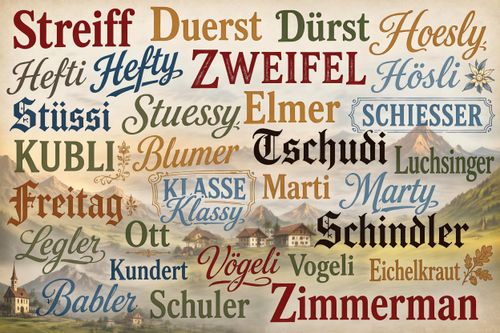 Common New Glarus Surnames Tell an Interesting Story