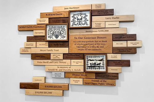 Library Donor Wall Tells a Story of Community Support