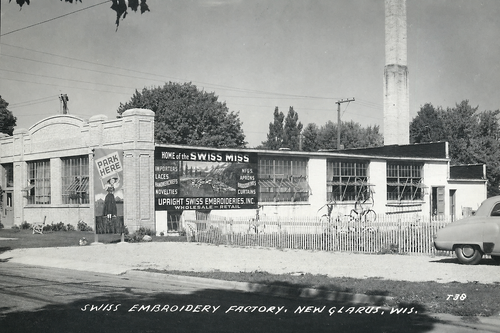 Historic Photo: Swiss Embroidery Factory Linked New Glarus to the World