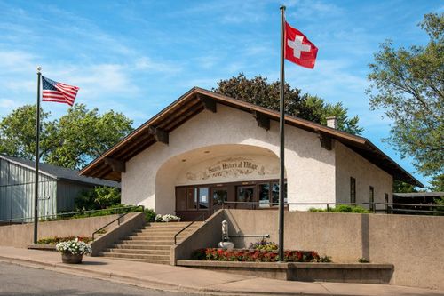Swiss Historical Village Plans Church Service and Ice Cream Social
