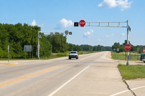 New Four-Way Stop Coming Next Week to Highway 81 and County N